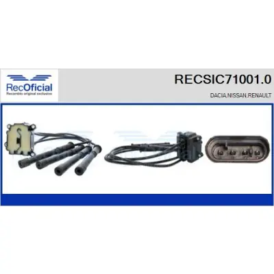 Devolución Gratuita Bobina de encendido RECOFICIAL RECSIC71001.0 RECOFICIAL RECSIC71001.0